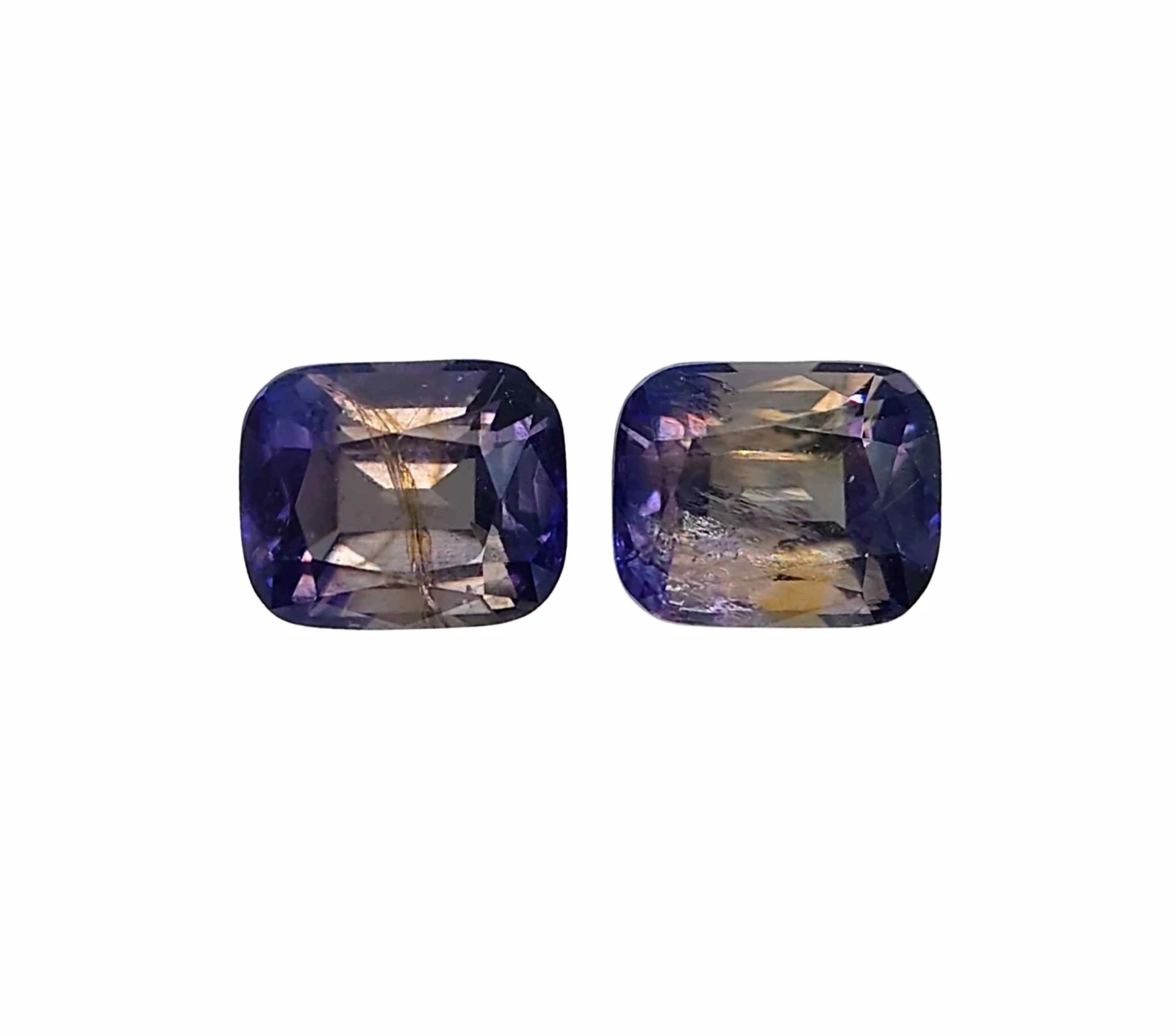 2.5ct Cushion Faceted Natural Iolites from Madagascar — view 1